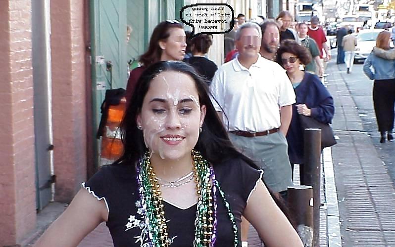 25P Facial outside public