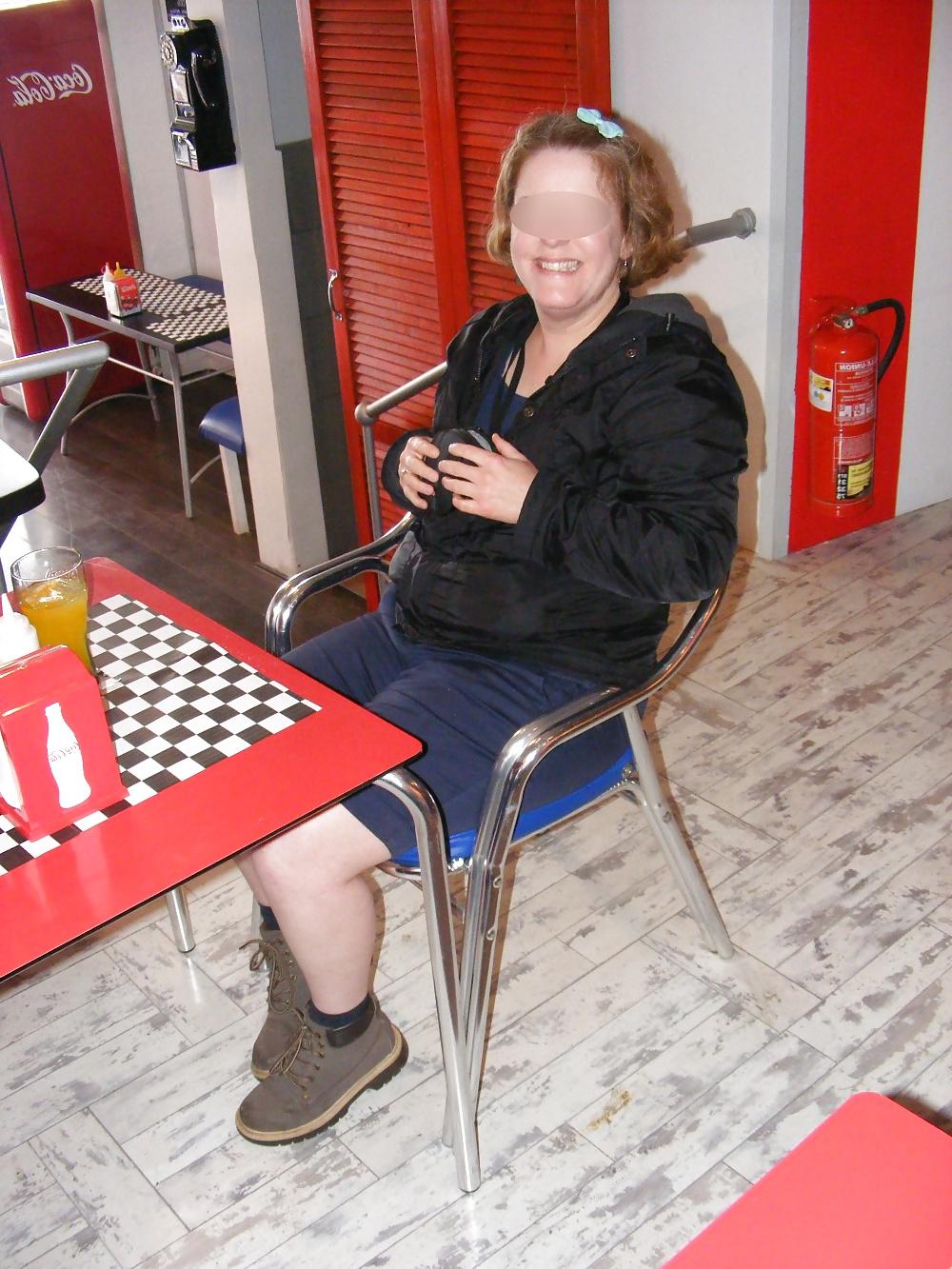 8P Flashing in a bar in Ibiza