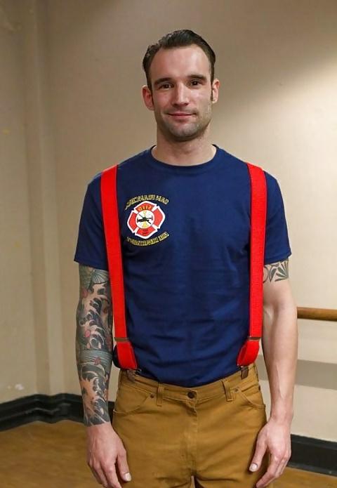 25P Five thick fire fighters ganbang whore! DP DVP