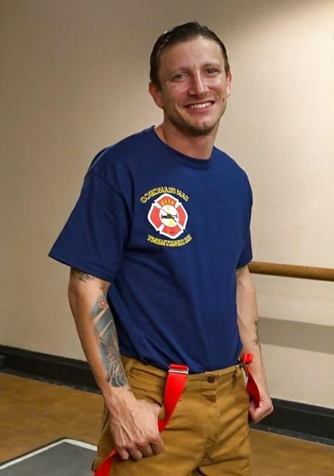 25P Five thick fire fighters ganbang whore! DP DVP