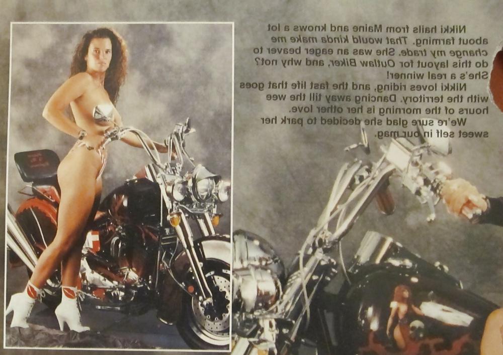 12P Biker Slut Nikki from Outlaw Biker Mag, 1998 
