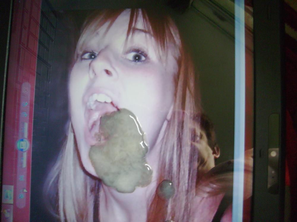 6P My cum on tangfastic's sexy mouth pic