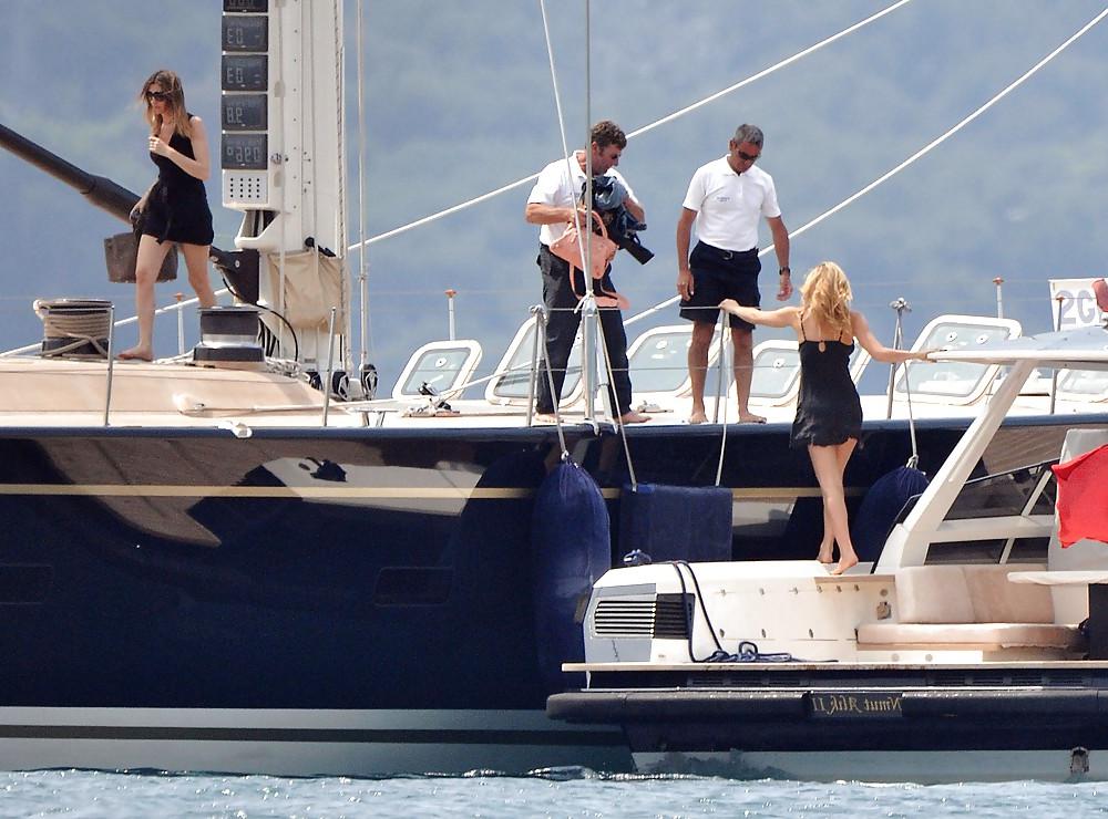 25P Bar Refaeli relaxes in a tiny bikini on a yacht in Cannes