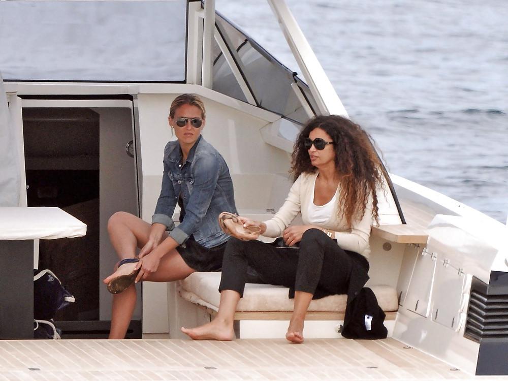 25P Bar Refaeli relaxes in a tiny bikini on a yacht in Cannes