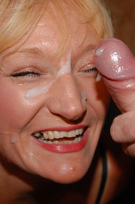 15P Blonde cum slut gets a facial