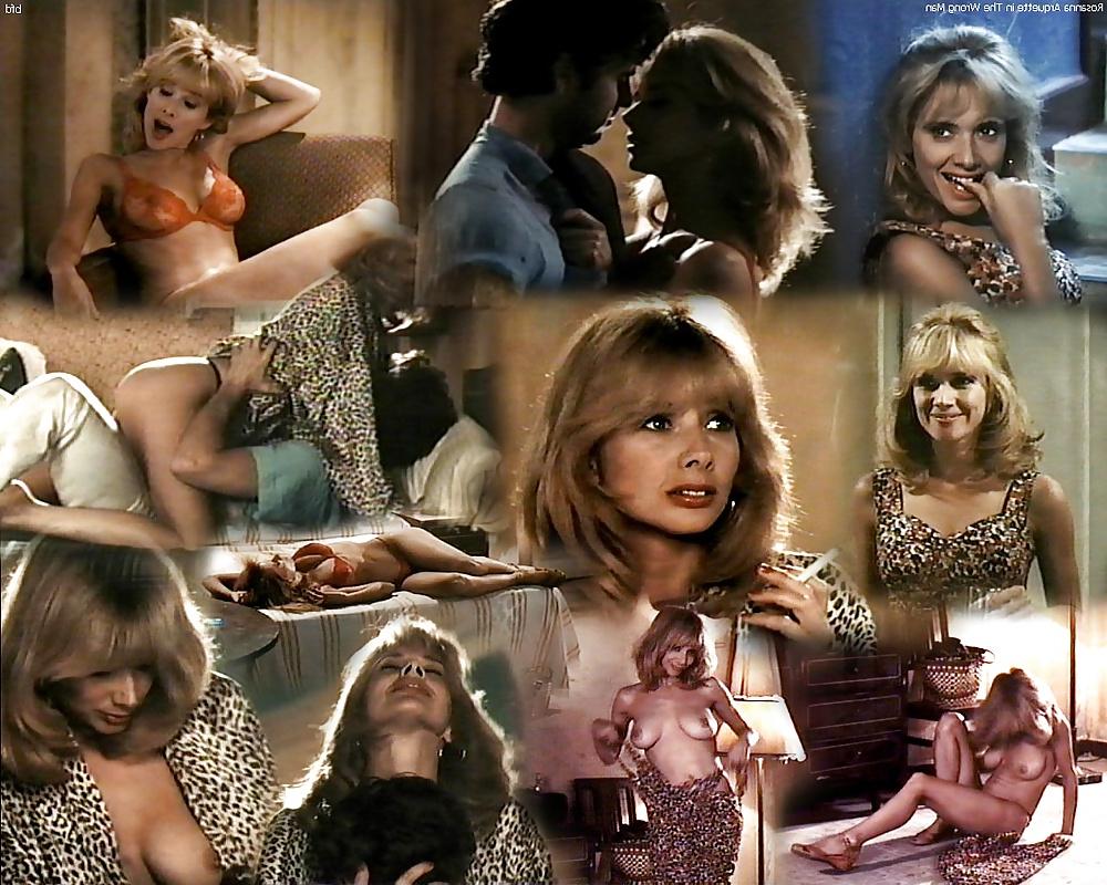 14P Rosanna Arquette Black Bra & More.