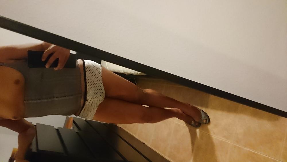 25P My girdle and transparent panties 