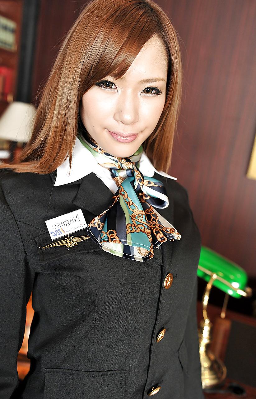 25P Nami Itoshino - Sexy Japanese Cabin Attendants