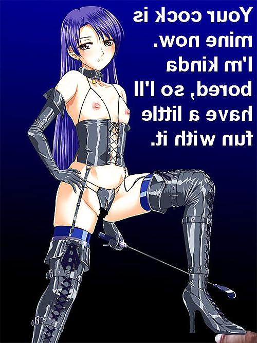 8P Anime Girls playing with a Real Cock (w captions) - No 108