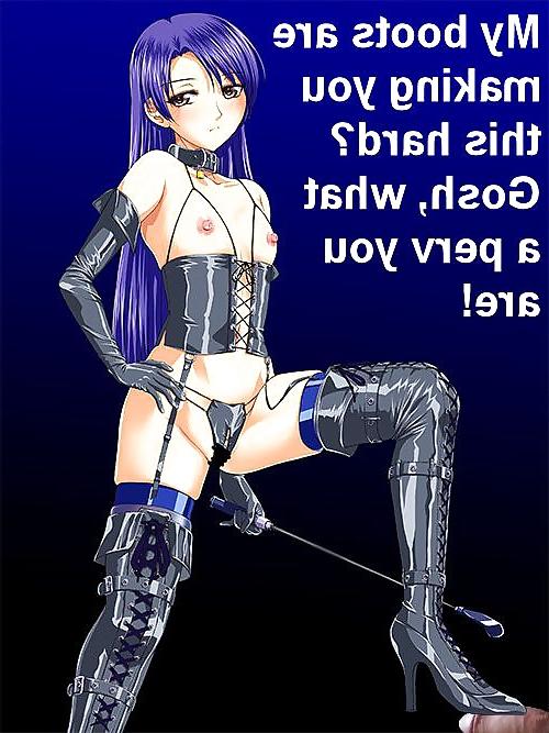 8P Anime Girls playing with a Real Cock (w captions) - No 108
