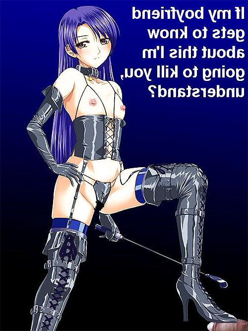 8P Anime Girls playing with a Real Cock (w captions) - No 108