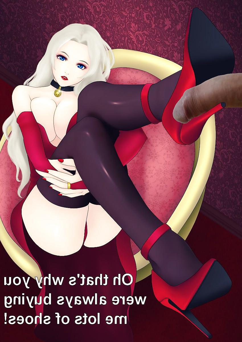 8P Anime Girls playing with a Real Cock (w captions) - No 113