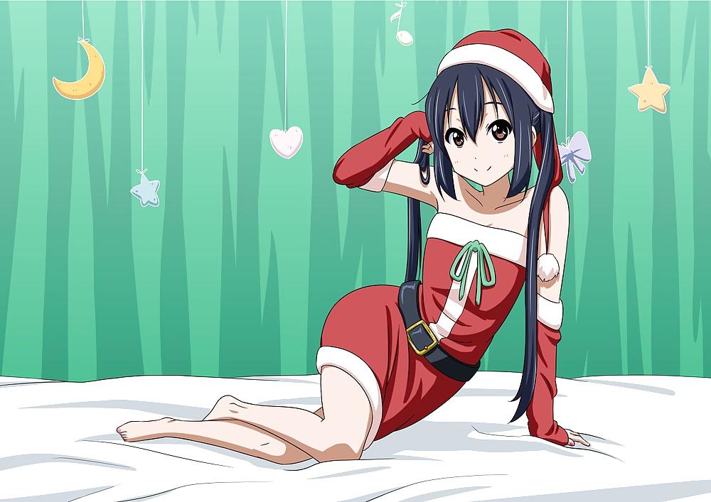 25P Anime style: hot legs and feet in Christmas outfit