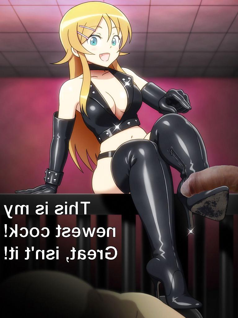 8P Anime Girls playing with a Real Cock (w captions) - No 114