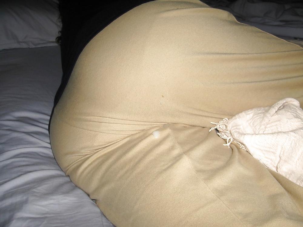 25P Cum on her clothing