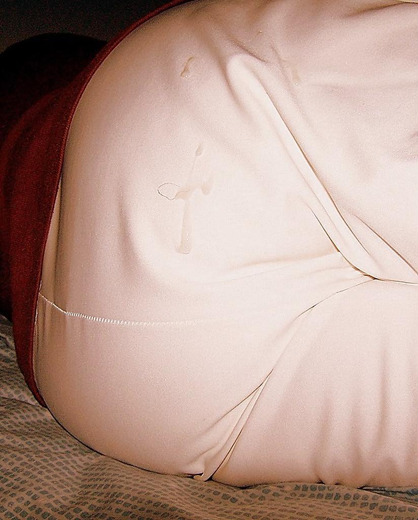 25P Cum on her clothing