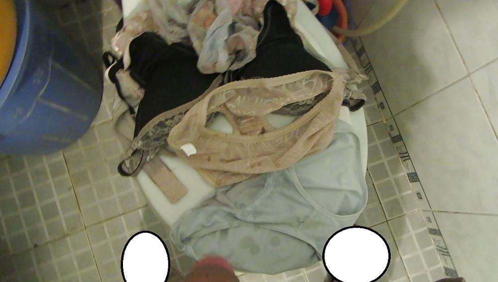 17P Cum on many my sexy neighbour girl's dirty panties 27102014