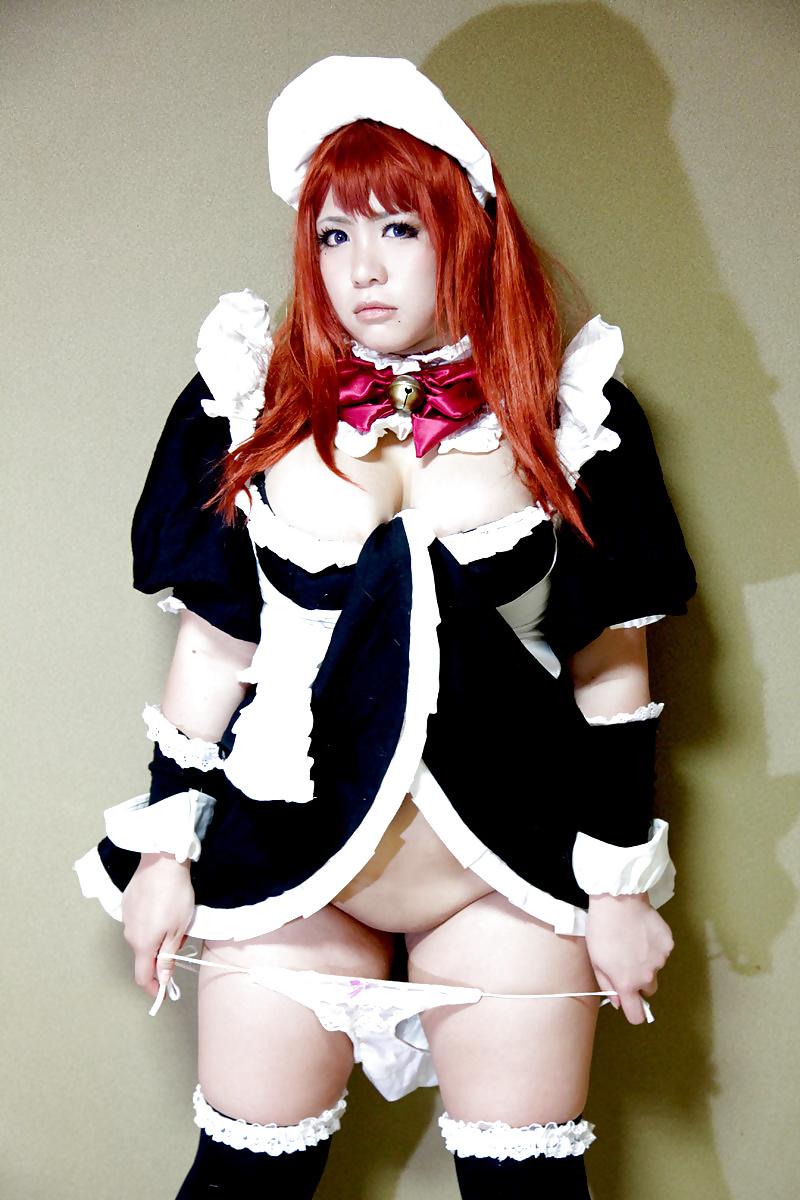 15P This japanese maid will have my cum on her big tits