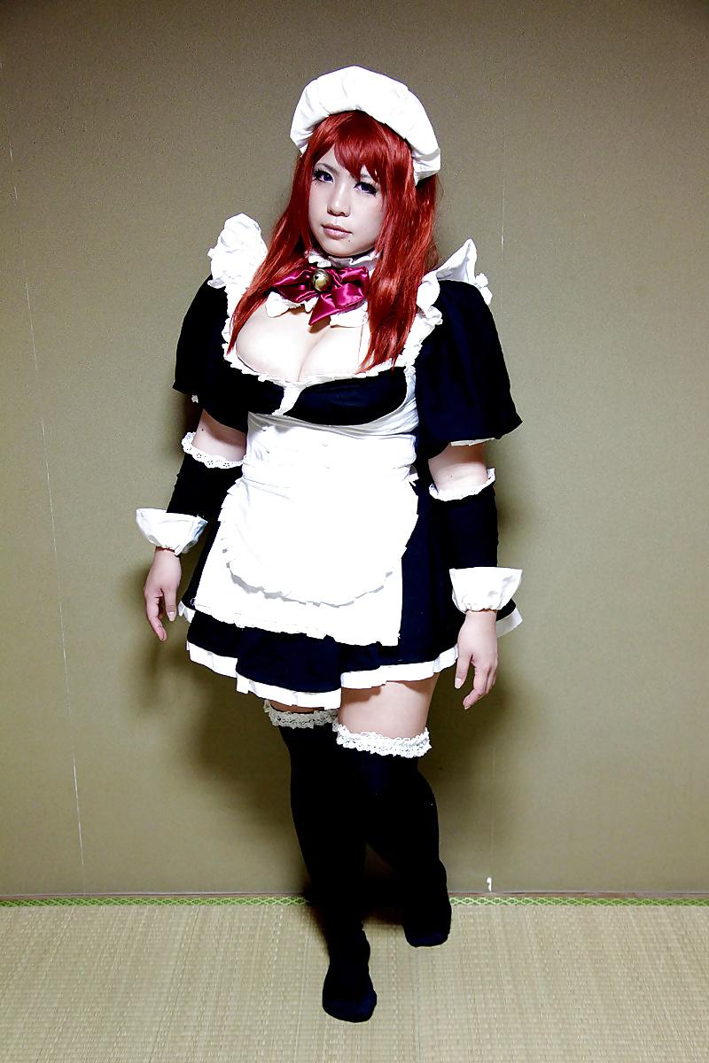 15P This japanese maid will have my cum on her big tits