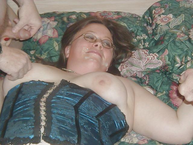 10P Sexy bbw with cum on face