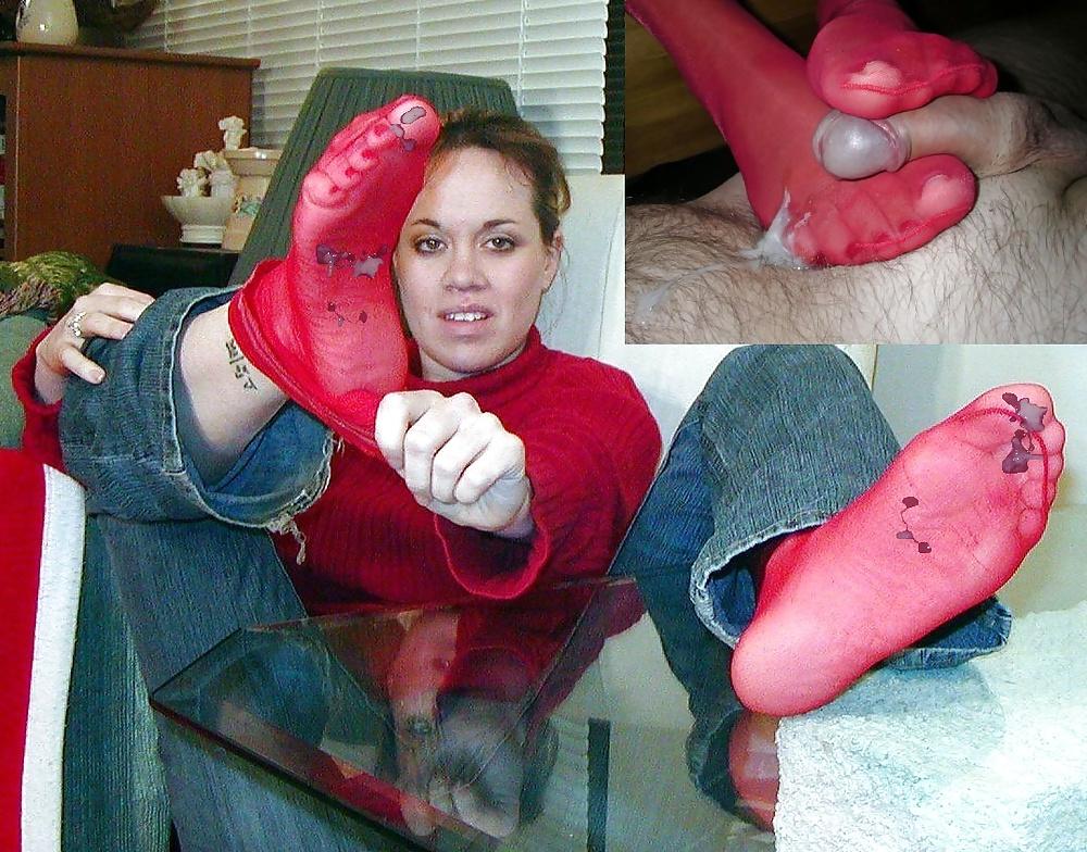 20P Cum on clothes,feet and heels