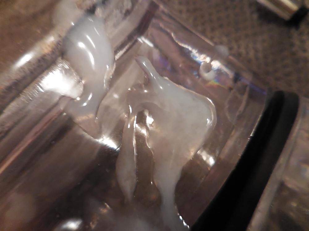 20P Big cum on clear High Heels