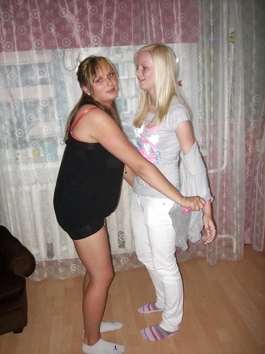 25P Estonian teens-02 beach bra panties party