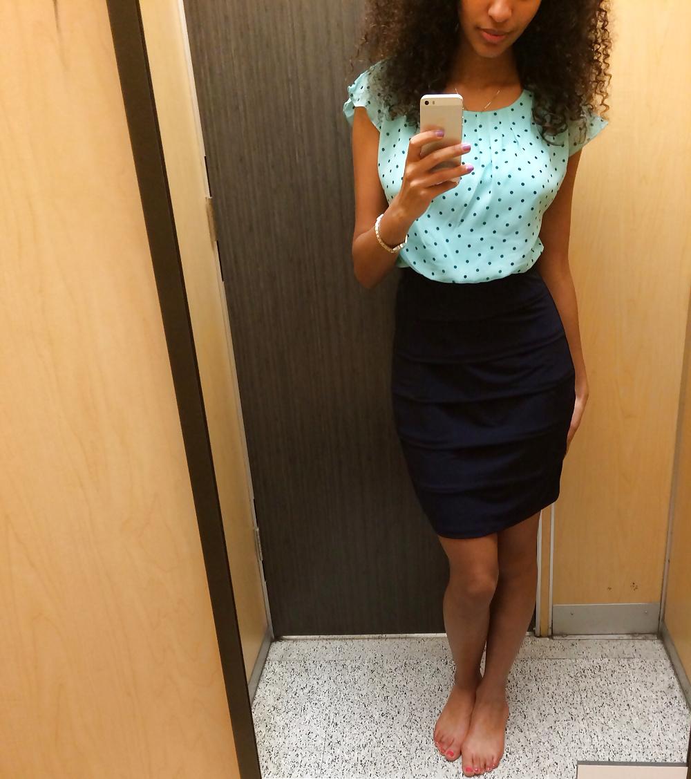 25P Selfless in clothing shop changing room