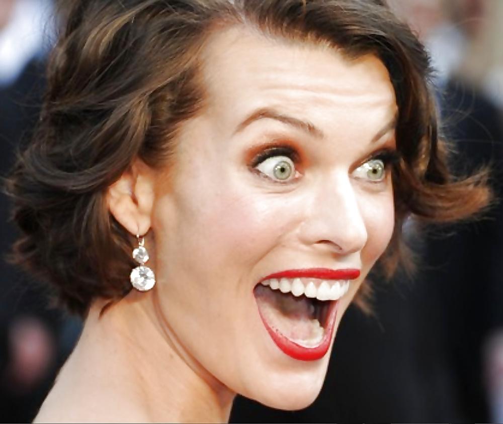 25P Milla Jovovich FACE to cum