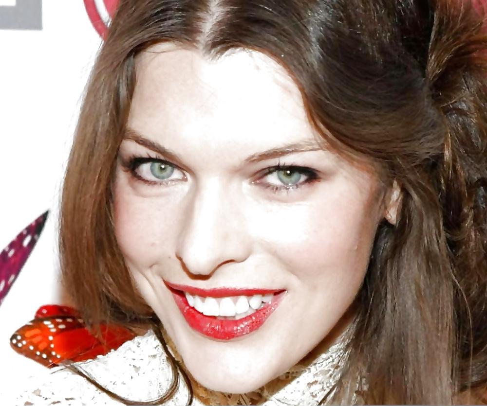 25P Milla Jovovich FACE to cum
