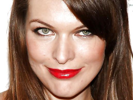 25P Milla Jovovich FACE to cum