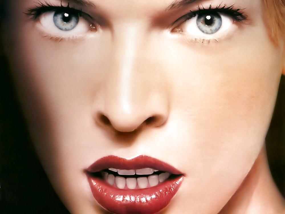 25P Milla Jovovich FACE to cum