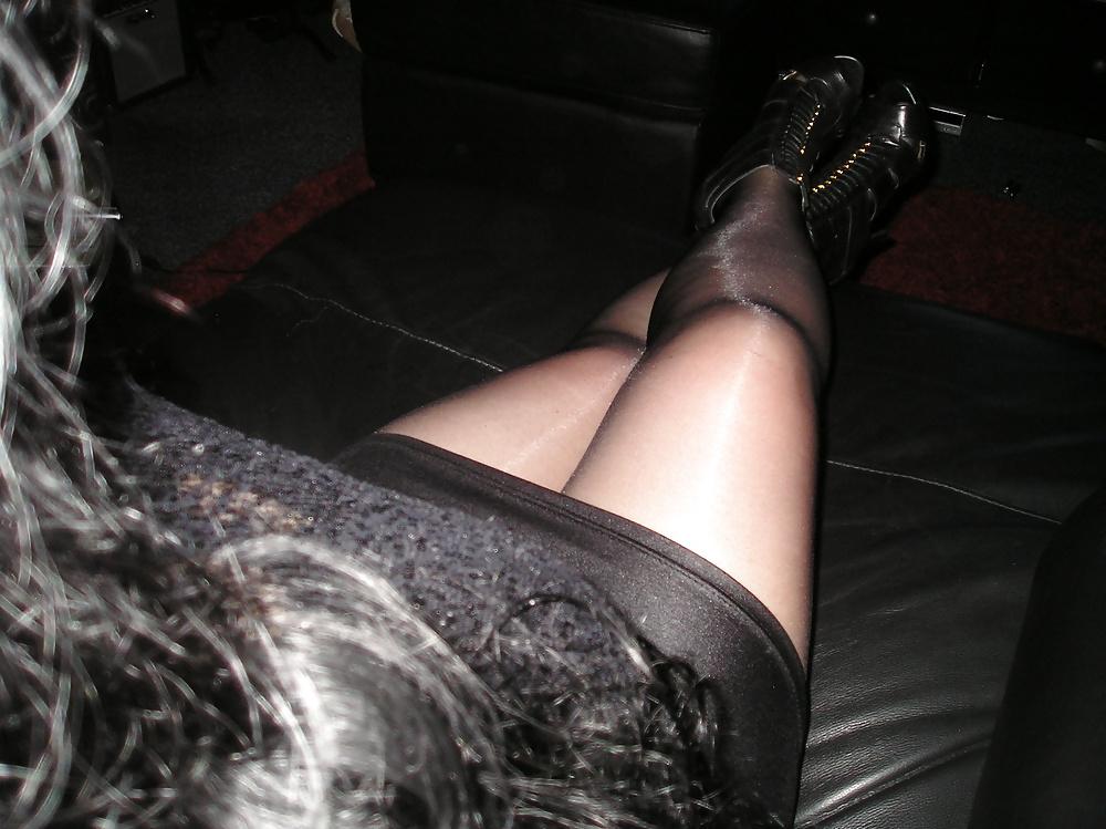 9P Pics of my girlfriends tits bra and tights pantyhose