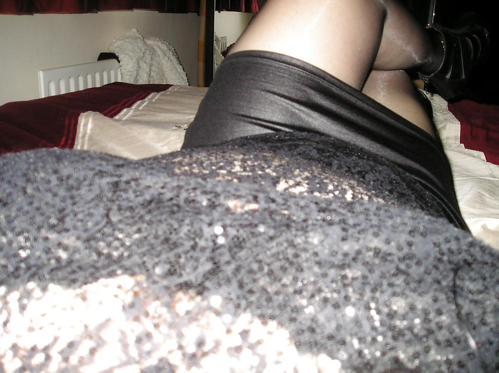 9P Pics of my girlfriends tits bra and tights pantyhose