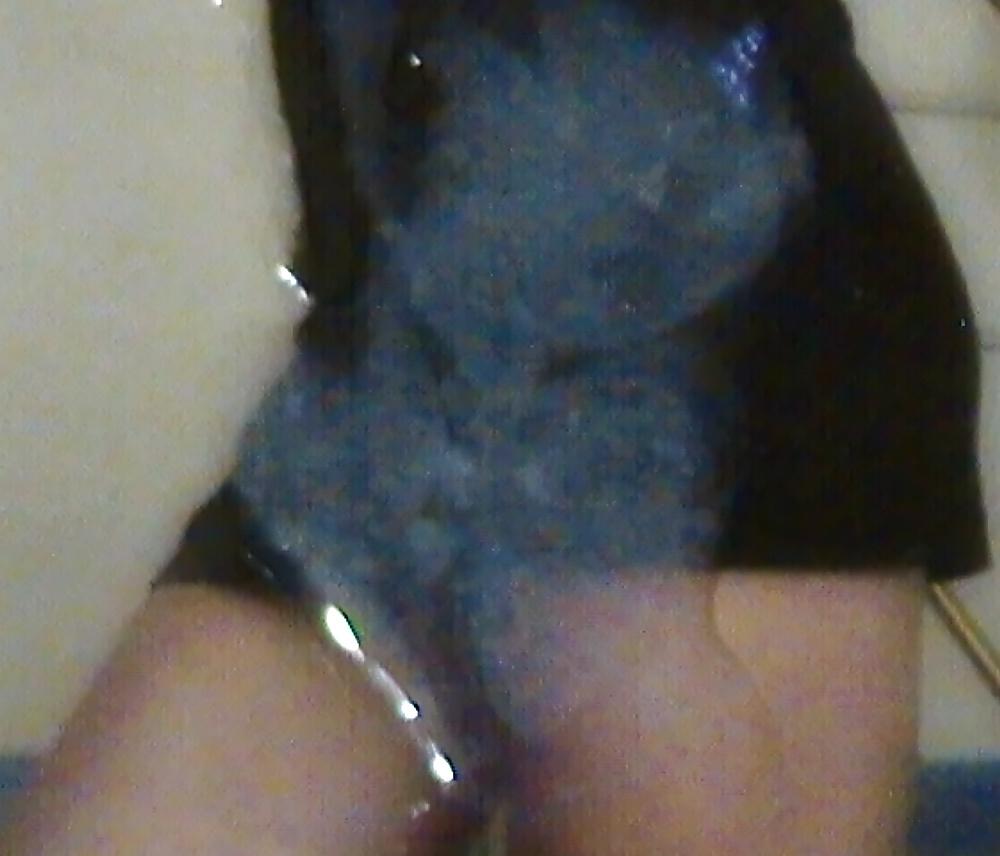 25P Cum on girlfriend blonde in black dress