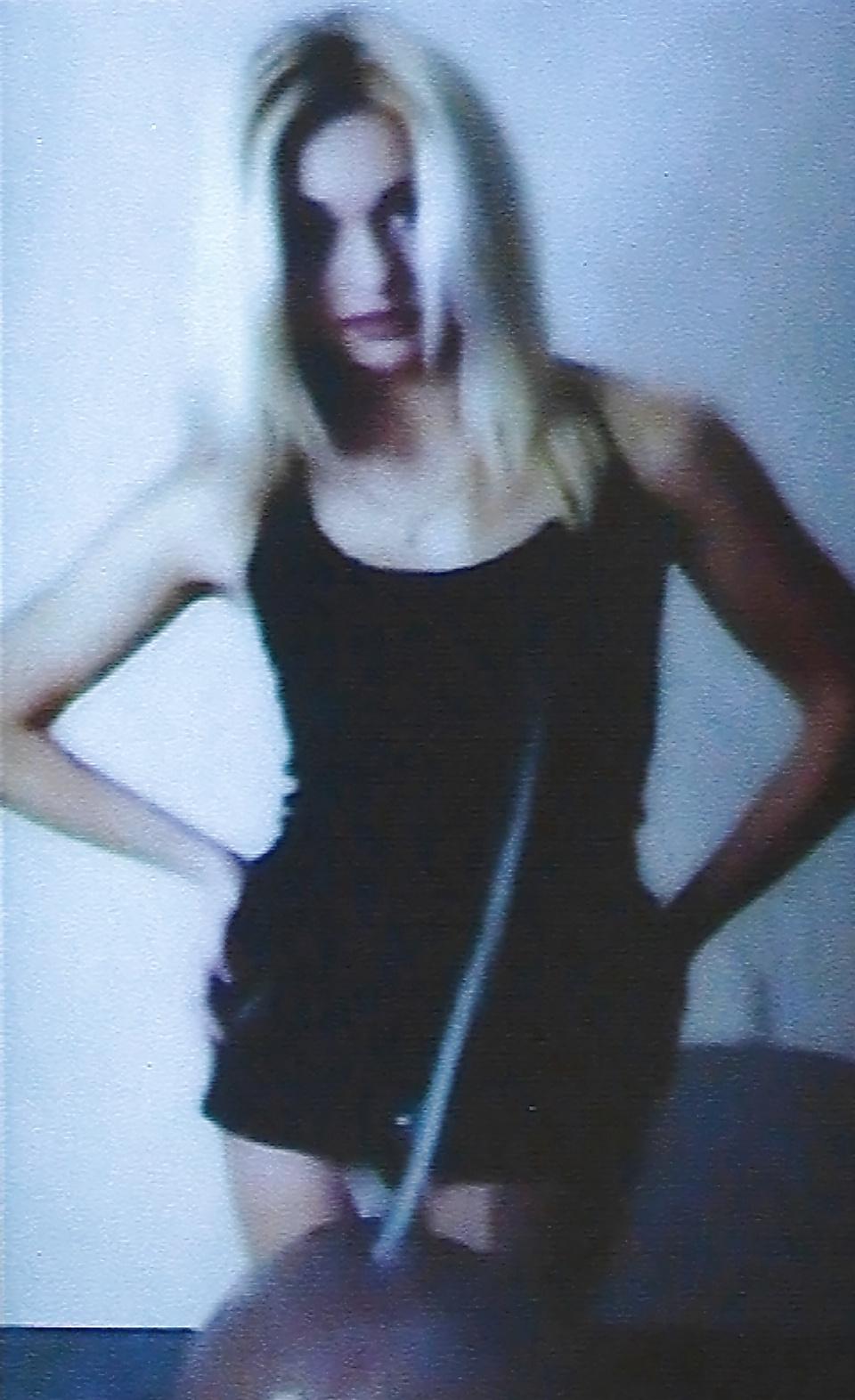 25P Cum on girlfriend blonde in black dress