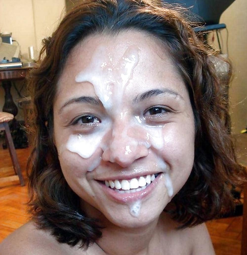 25P Brunettes Cum Faces