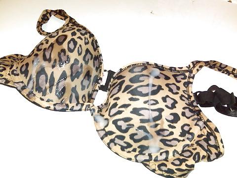 10P My big hot loads on bra's. Panties maybe? What do you think?