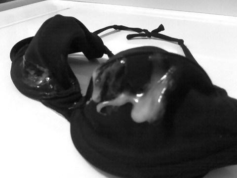 10P My big hot loads on bra's. Panties maybe? What do you think?