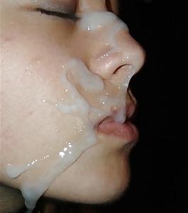 24P Sperma ins Gesicht