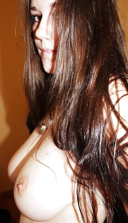 10P Pretty Brunette Tits #1