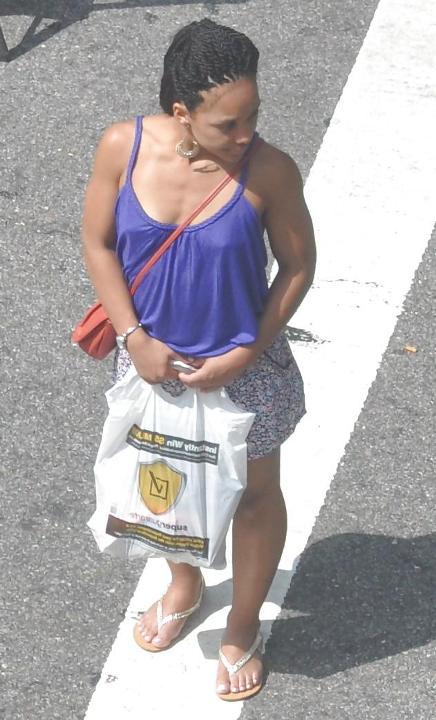12P Harlem Girls in the Heat New York 127 - Bra-less Nipples