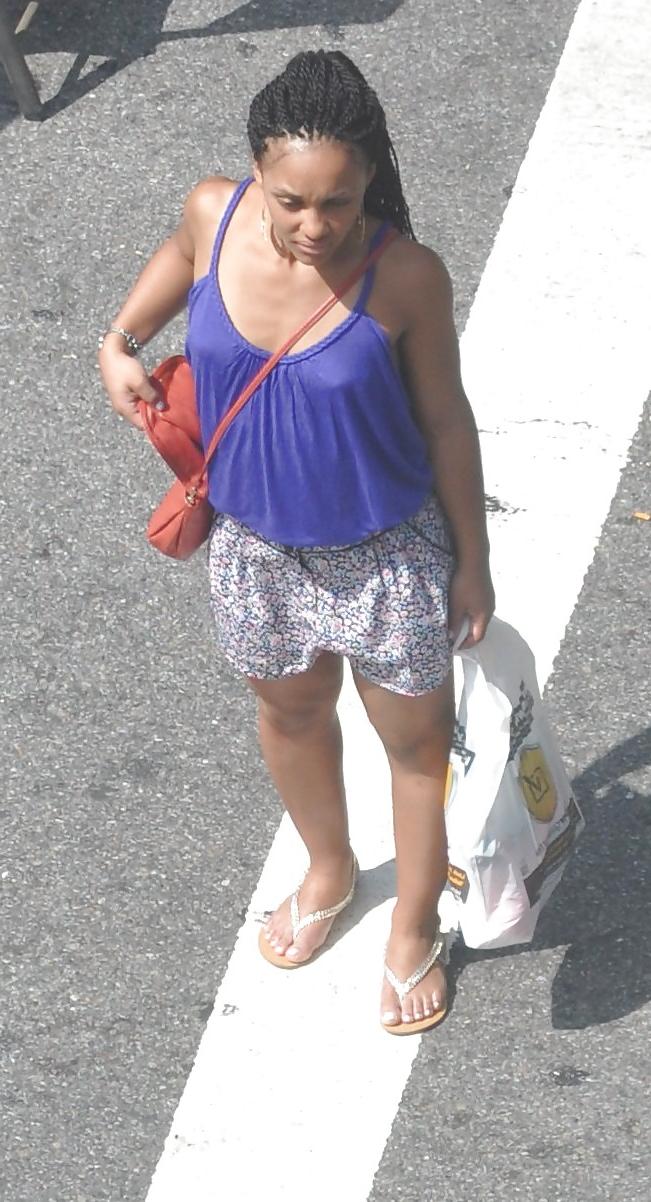 12P Harlem Girls in the Heat New York 127 - Bra-less Nipples