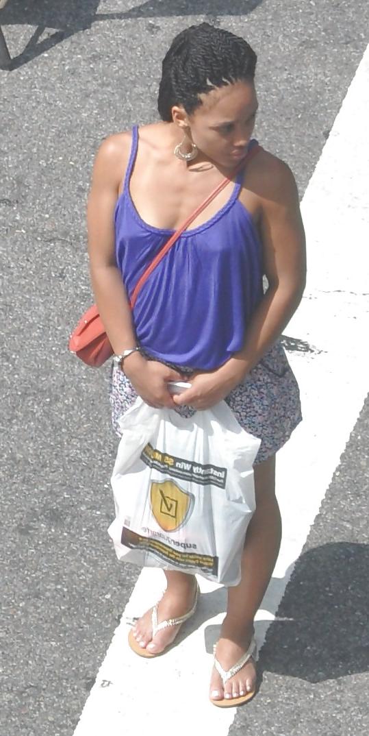 12P Harlem Girls in the Heat New York 127 - Bra-less Nipples