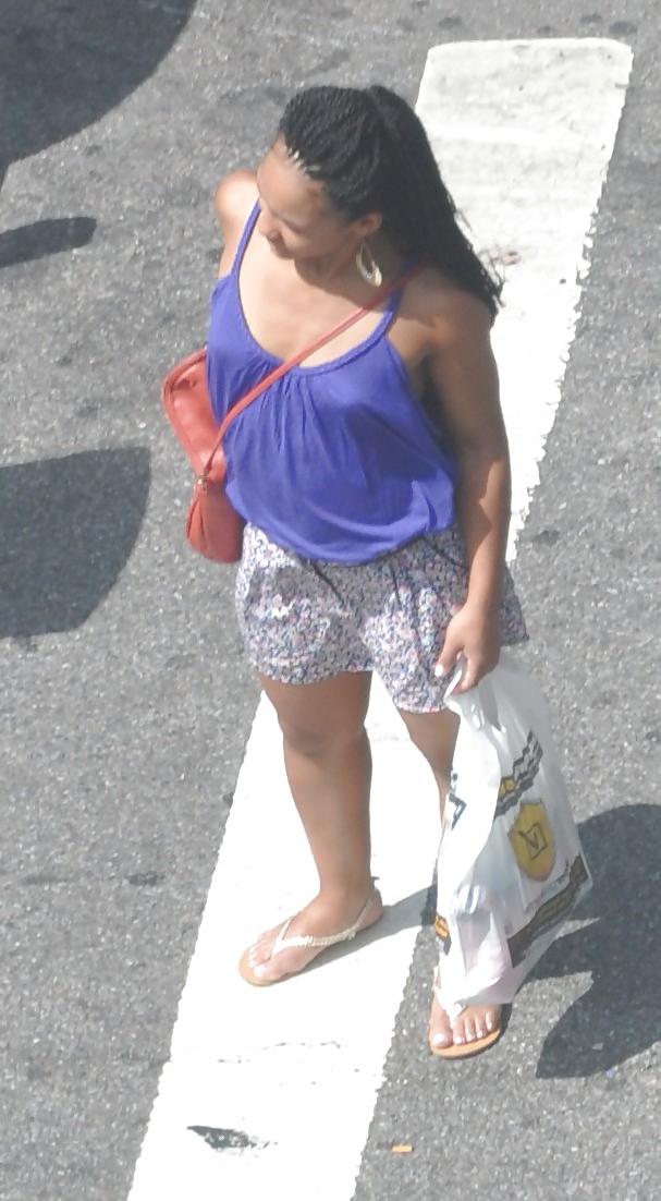 12P Harlem Girls in the Heat New York 127 - Bra-less Nipples