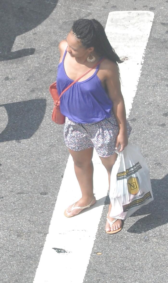 12P Harlem Girls in the Heat New York 127 - Bra-less Nipples