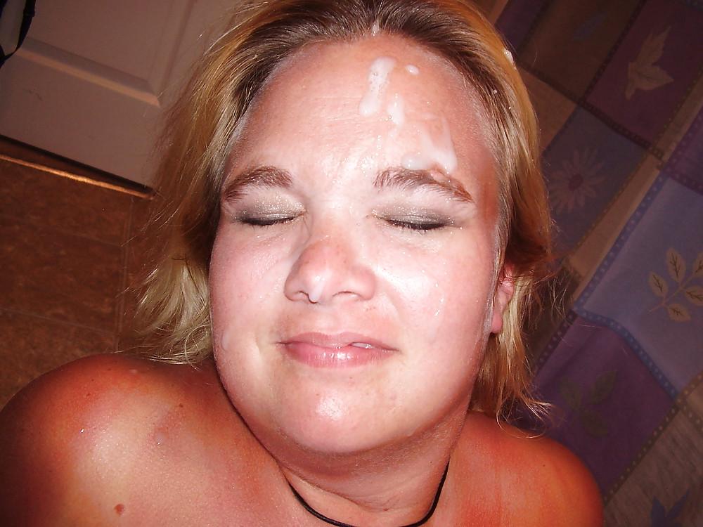 24P Wife cum and spit facial