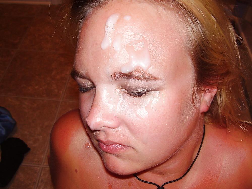 24P Wife cum and spit facial