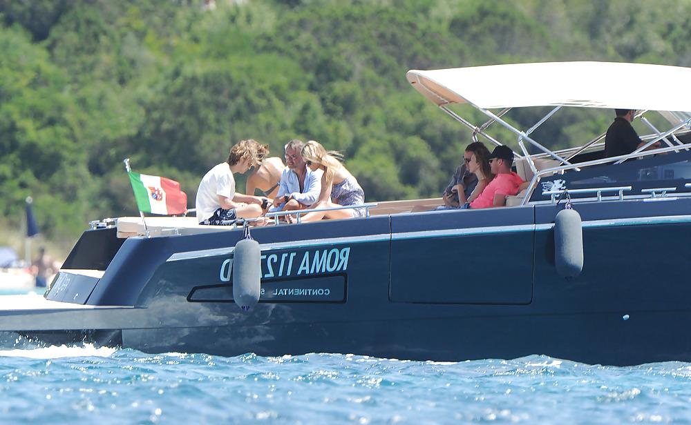 25P Bar Refaeli wearing a BIKINI in Porto Cervo Italy