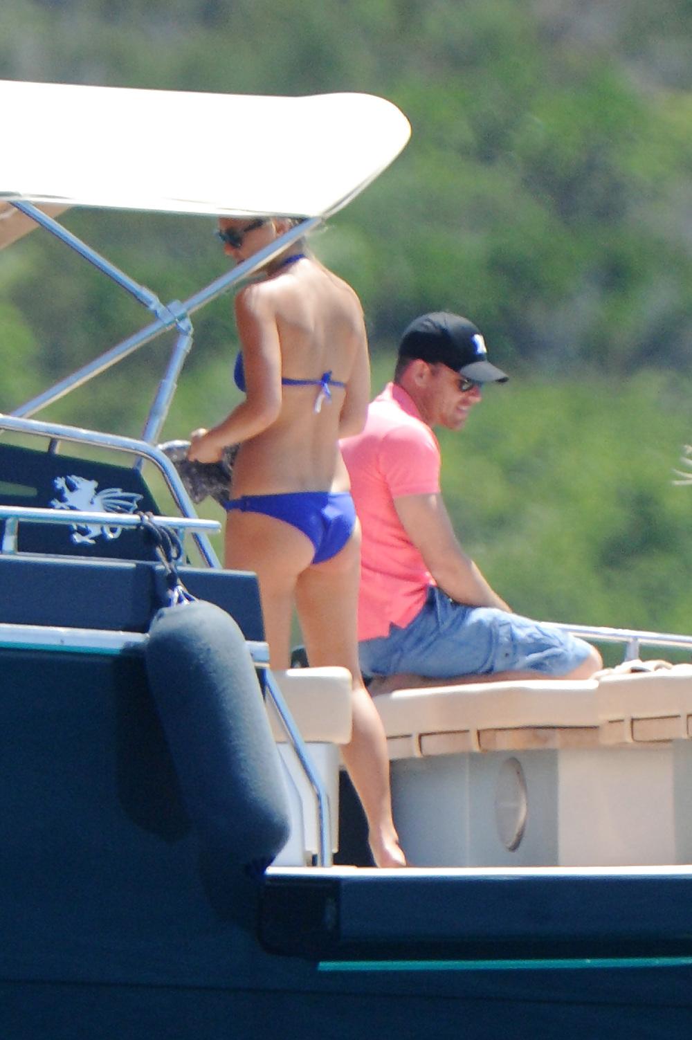 25P Bar Refaeli wearing a BIKINI in Porto Cervo Italy